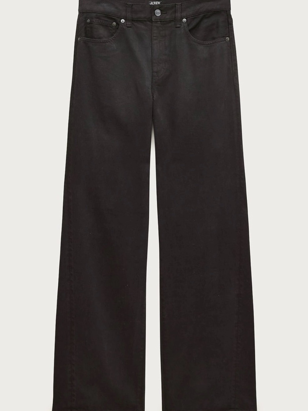 J. Crew Slim Wide Jeans High Rise Womens Black NWT $148 CN278